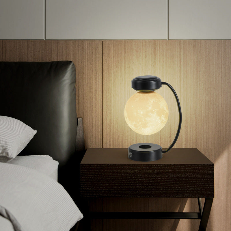 3D LED Moon Night Light Wireless Magnetic Levitating Rotating Floating Ball Lamp For School Office Bookshop Home Decoration - THE BOLD STREET