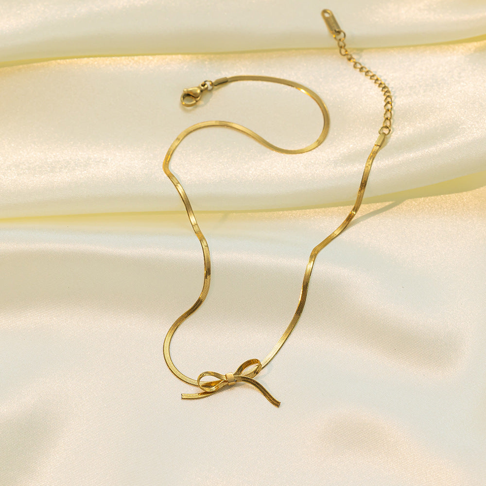 Women's Fashion Minimalist Bowknot Necklace