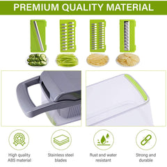 12 In 1 Manual Vegetable Chopper Kitchen Gadgets Food Chopper Onion Cutter Vegetable Slicer - THE BOLD STREET