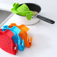 Kitchen Gadgets Silicone Pot Side Drain Stopper - THE BOLD STREET