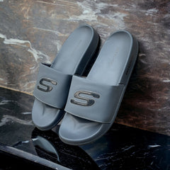 Skechers Grey Grip Slides GS-2400